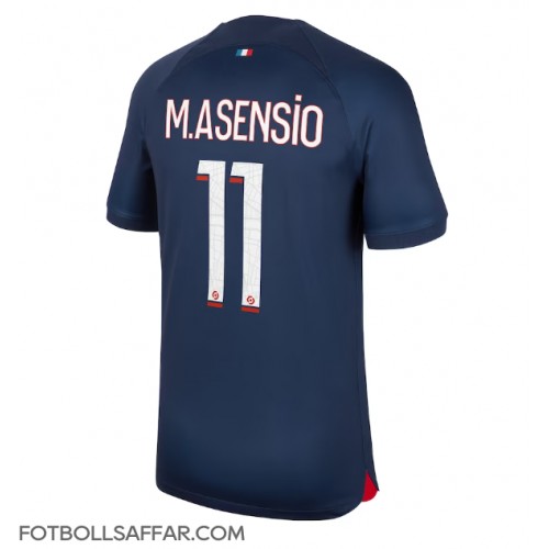 Paris Saint-Germain Marco Asensio #11 Hemmatröja 2023-24 Kortärmad